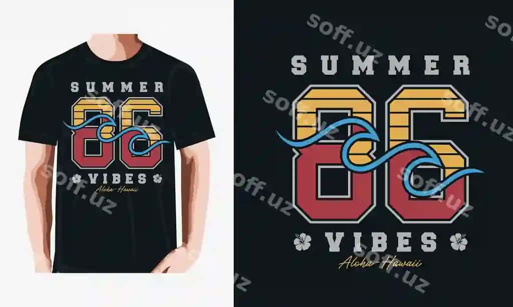 Yoz atmosferasi futbolka | Summer vibes t shirt