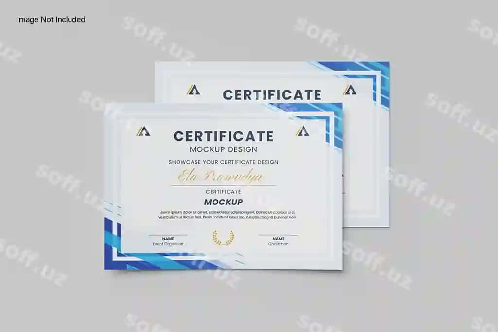 Sertifikat maketi | Certificate mockup