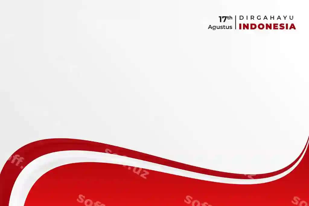 Vektor bo'sh orqa fonda Indoneziya mustaqillik kuni tabrik kartasi | Vector blank background indonesia independence day greeting card