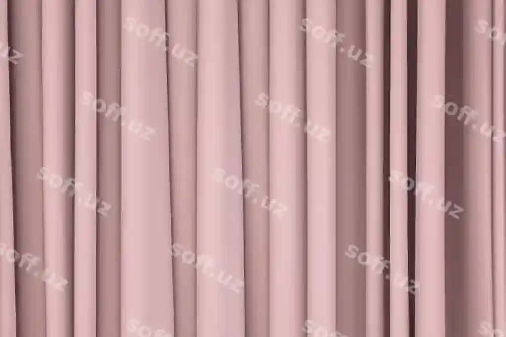 Yaqin rasmda pushti tuluq oq chiziqa bilan | Close up pink curtain with white stripe