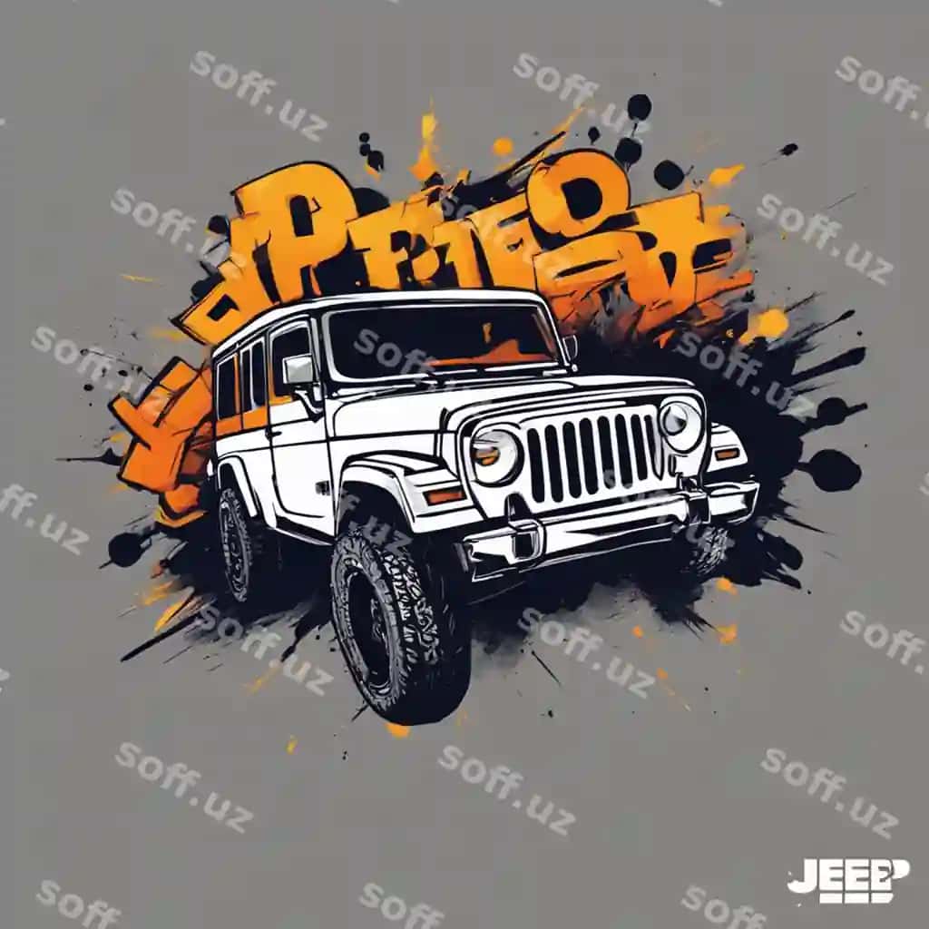Offroad jeep futbolka dizayni | Offroading jeep tshirt design