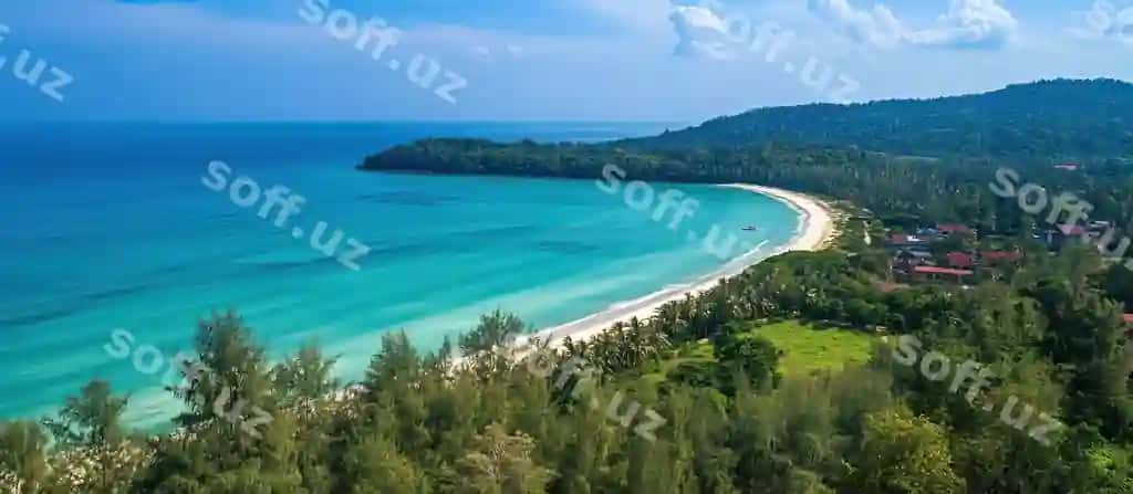 Tinсh tropik peshkent hosilati | Serene tropical beachscape