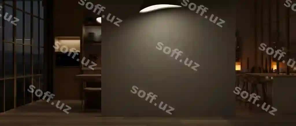 Bo'sh qora devor bilan zamonaviy hashamatli qorong'u keng yashash xonasi tungi ichki dizayn | Interior design modern luxury dark spacious living room night with empty black wall