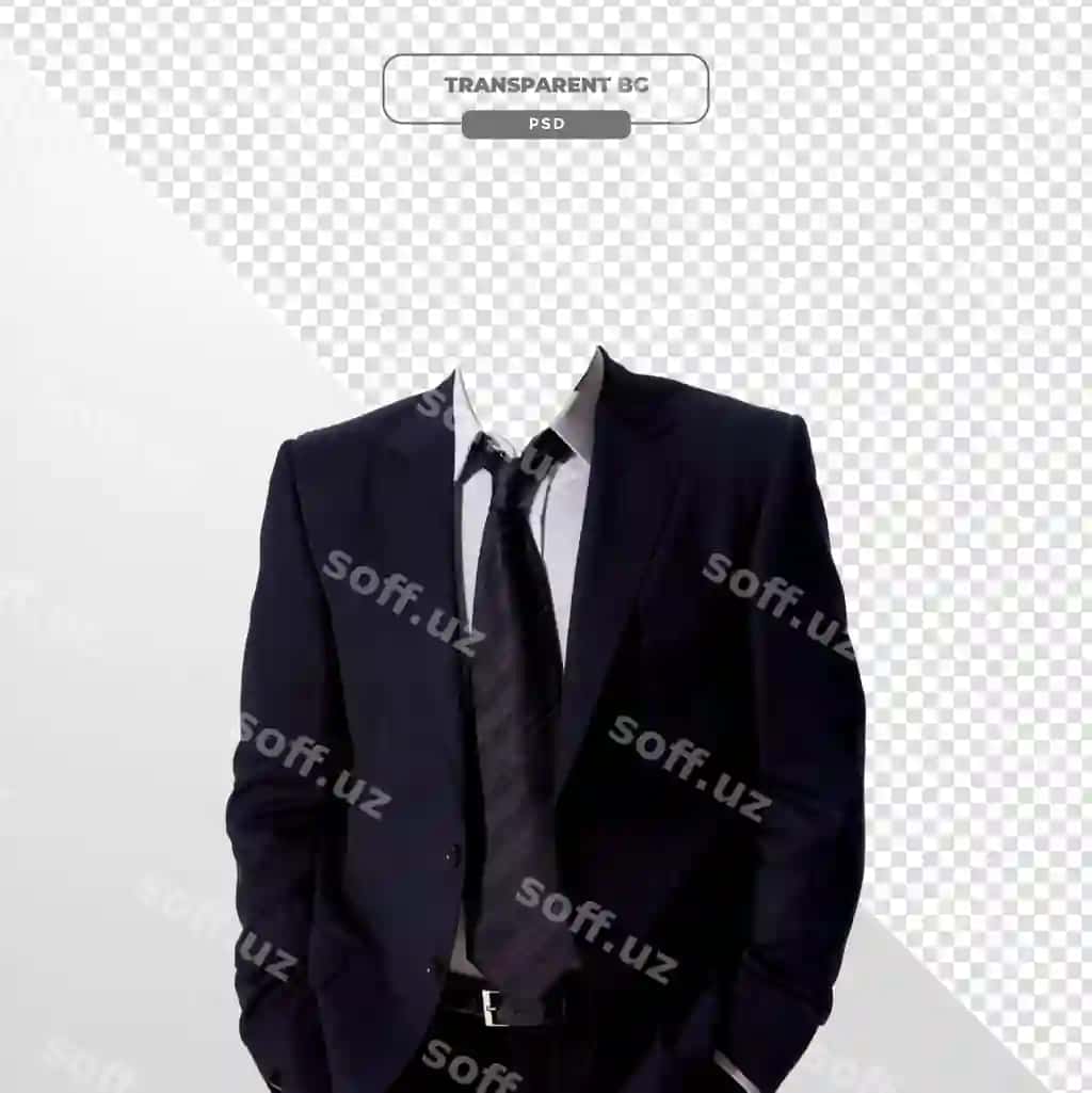 Elegant qora kostyum askarli blazer | Elegant black suit with necktie blazer