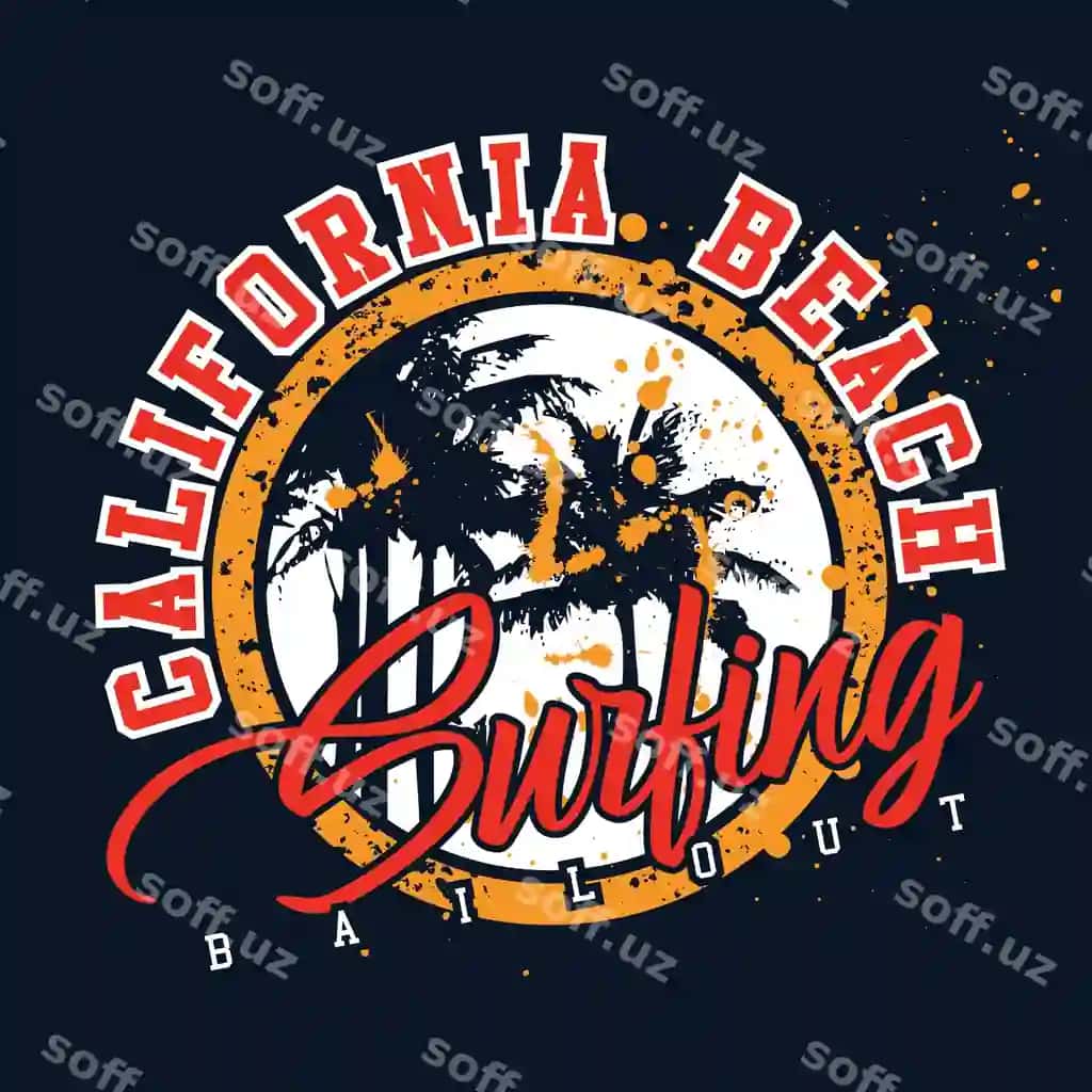 Tipografik surf futbolka slovan vintage vektor san'at T-shirt bosma illustratsiya | Typographic surf tee slogan vintage vector art t shirt print illustration
