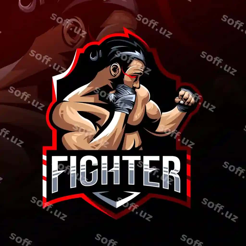 Jangchi maskot logotipi esport | Fighter mascot logo esport