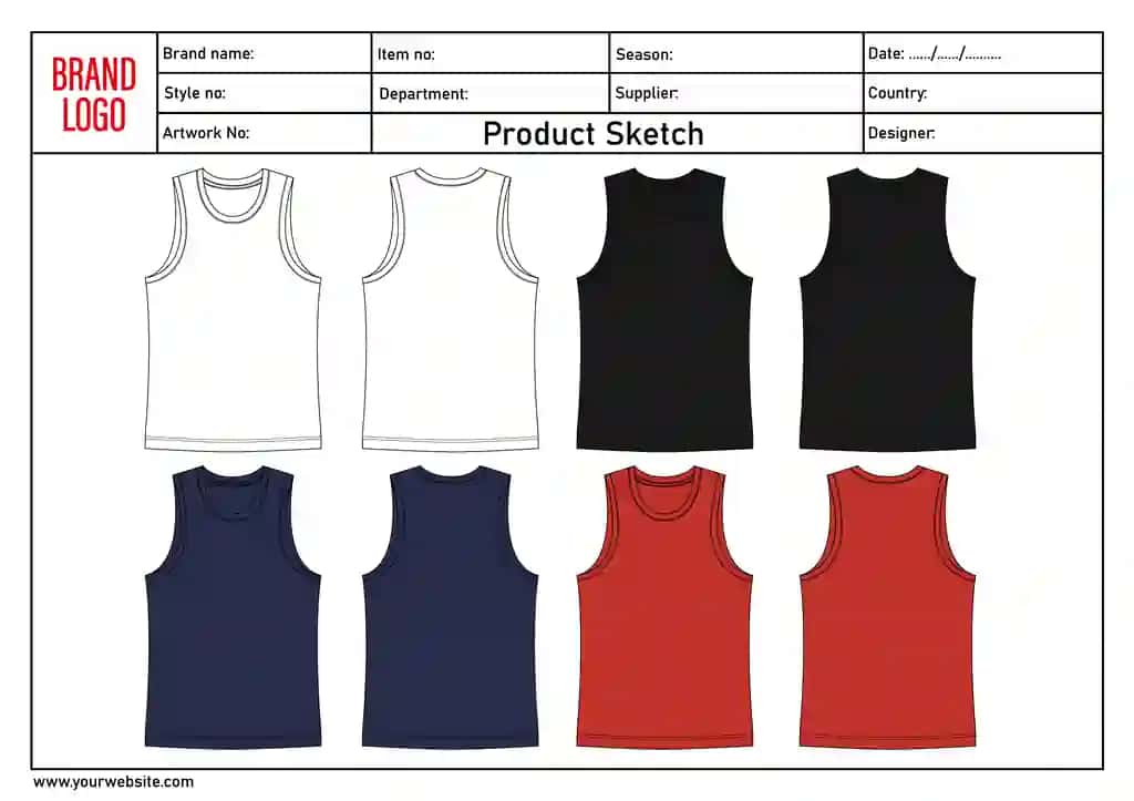 Kiyim-kechak texnikasi to'plami turli rangdagi yengsiz futbolkalar | Apparel tech pack sleeveless t shirts various colors