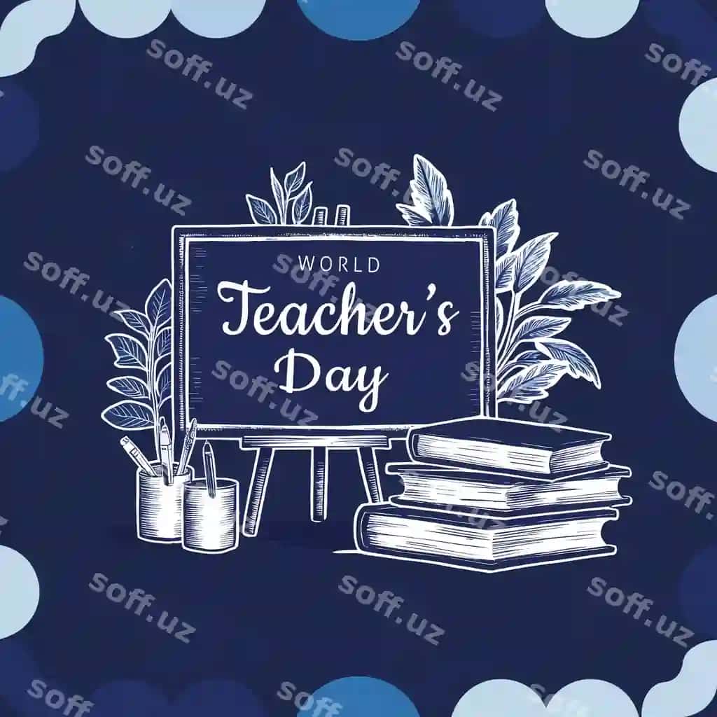 O'qituvchilar kuni bilan banner fon dizayni | Happy teachers day banner background design