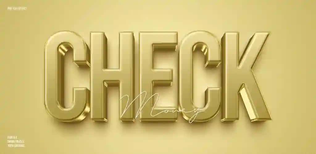 3D tahrirlanadigan matn effektini tekshiring | Check 3d editable text effect