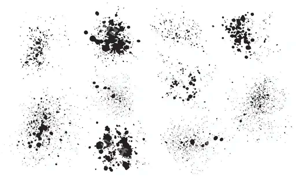 Siyoh chillar to'plami | Collection ink splatters