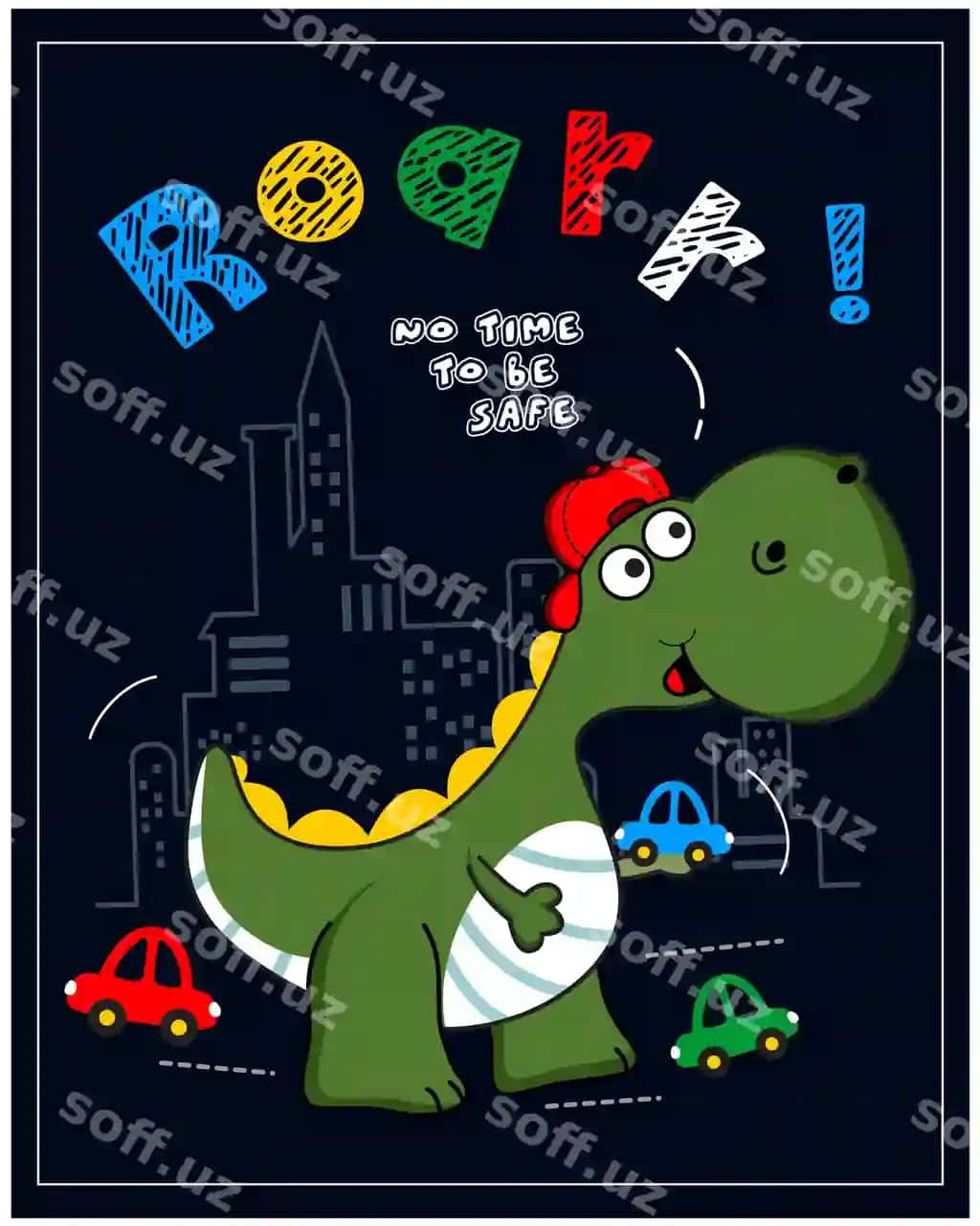 Kichik dinozavrlar illustratsiya dizayni vektor hayvon karykatura grafikasi | Little dinosaurs illustration design vector animal cartoon graphic