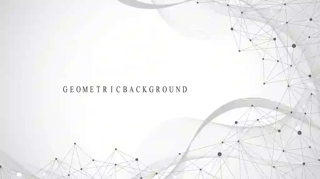 Ulangan chiziqli nuqtali geometrik mavhum fon | Geometric abstract background with connected lines dots connectivity
