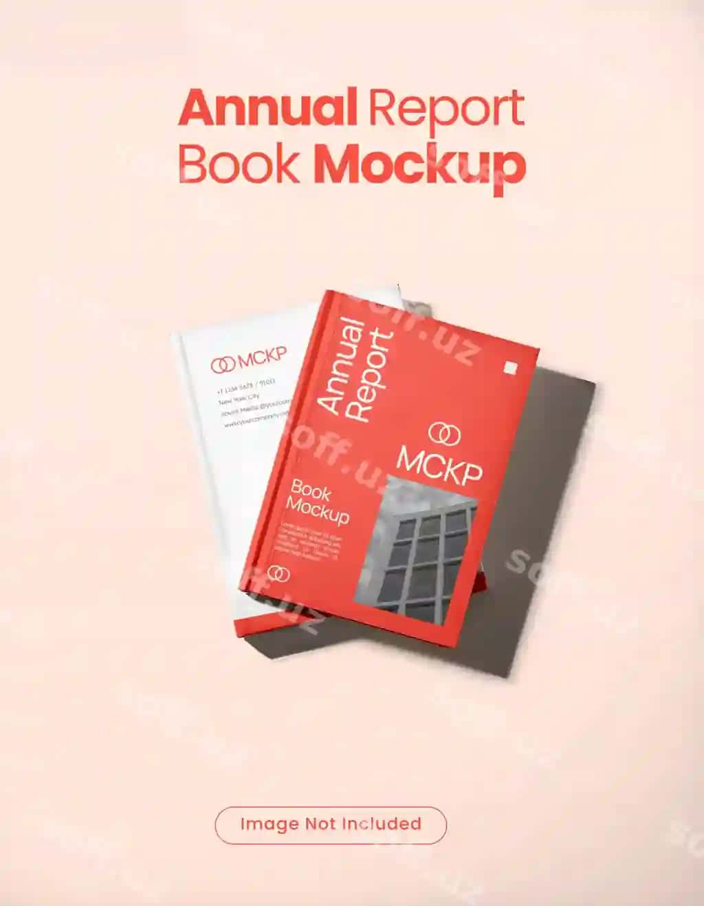 Yillik hisobot kitob namunasi | Annual report book mockup