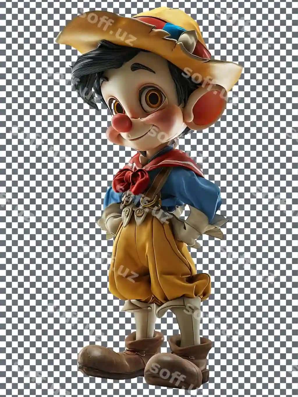 Chiroyli Geppetto ajraltirilgan shaffof fonda | Lovely geppetto isolated transparent background