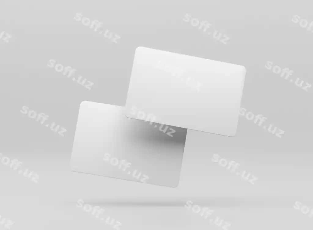 Gravitatsiyasiz kredit karta dizayni maketi | No gravity credit card design mockup