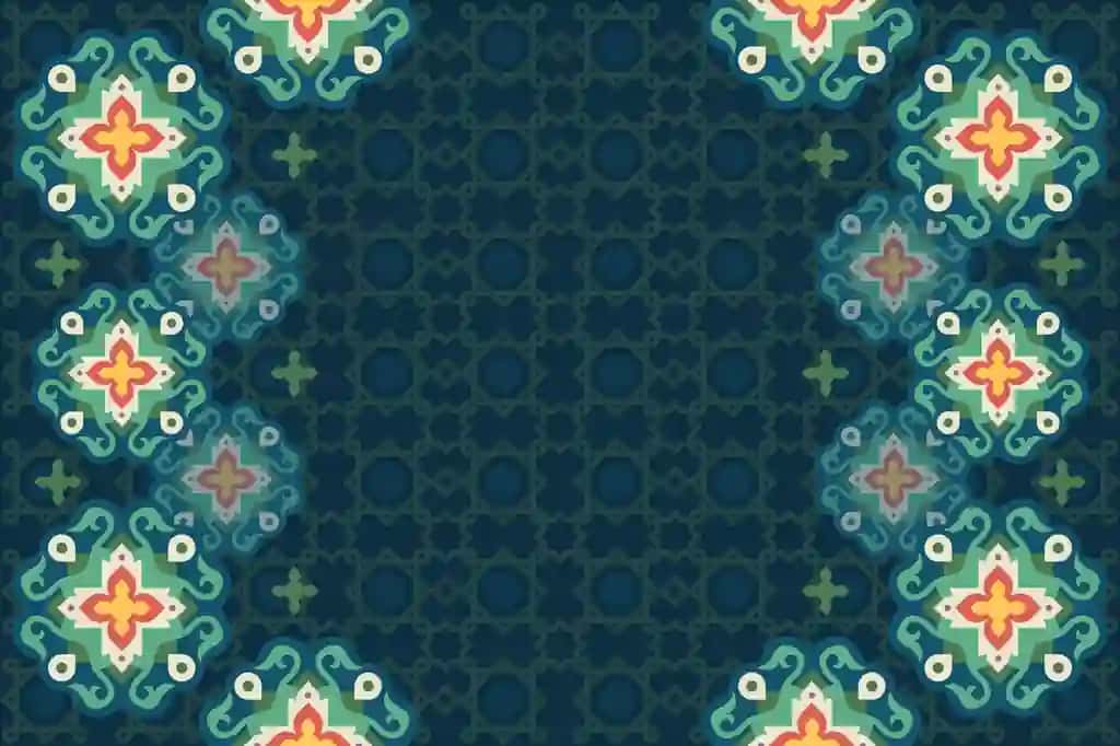 Yassi dizayn arab foni | Flat design arabic background