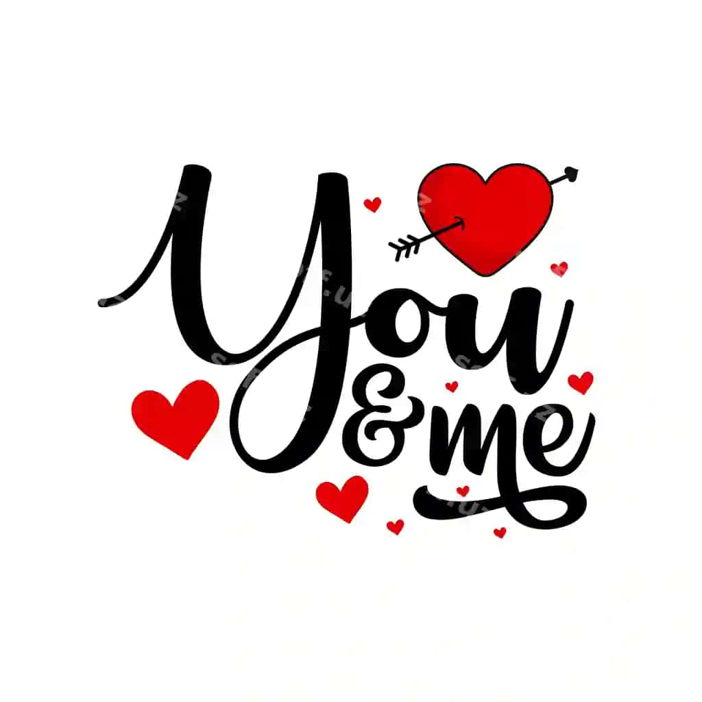 Sevishganlar kuni uchun svg tipografiyasi tirnoqlari futbolka dizayni romantikasi | You me svg valentines day typography quotes t shirt design romantic