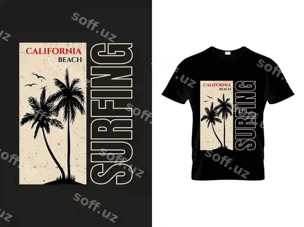 Surfing futbolkasi dizayni | Surfing tshirt design