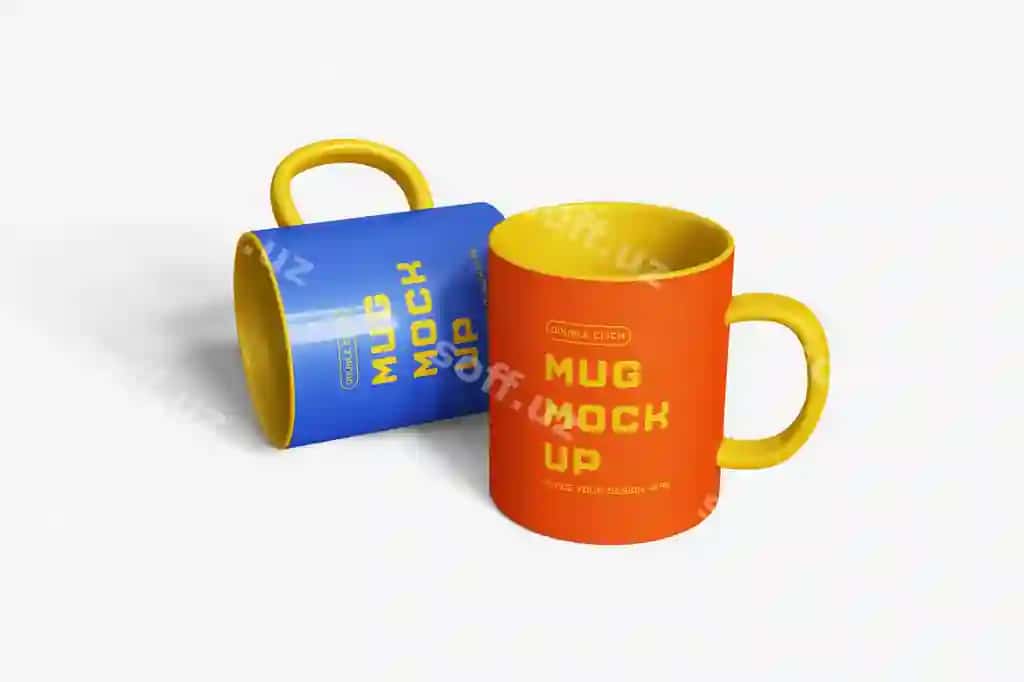 Krujka maketi shabloni | Mug mockup template