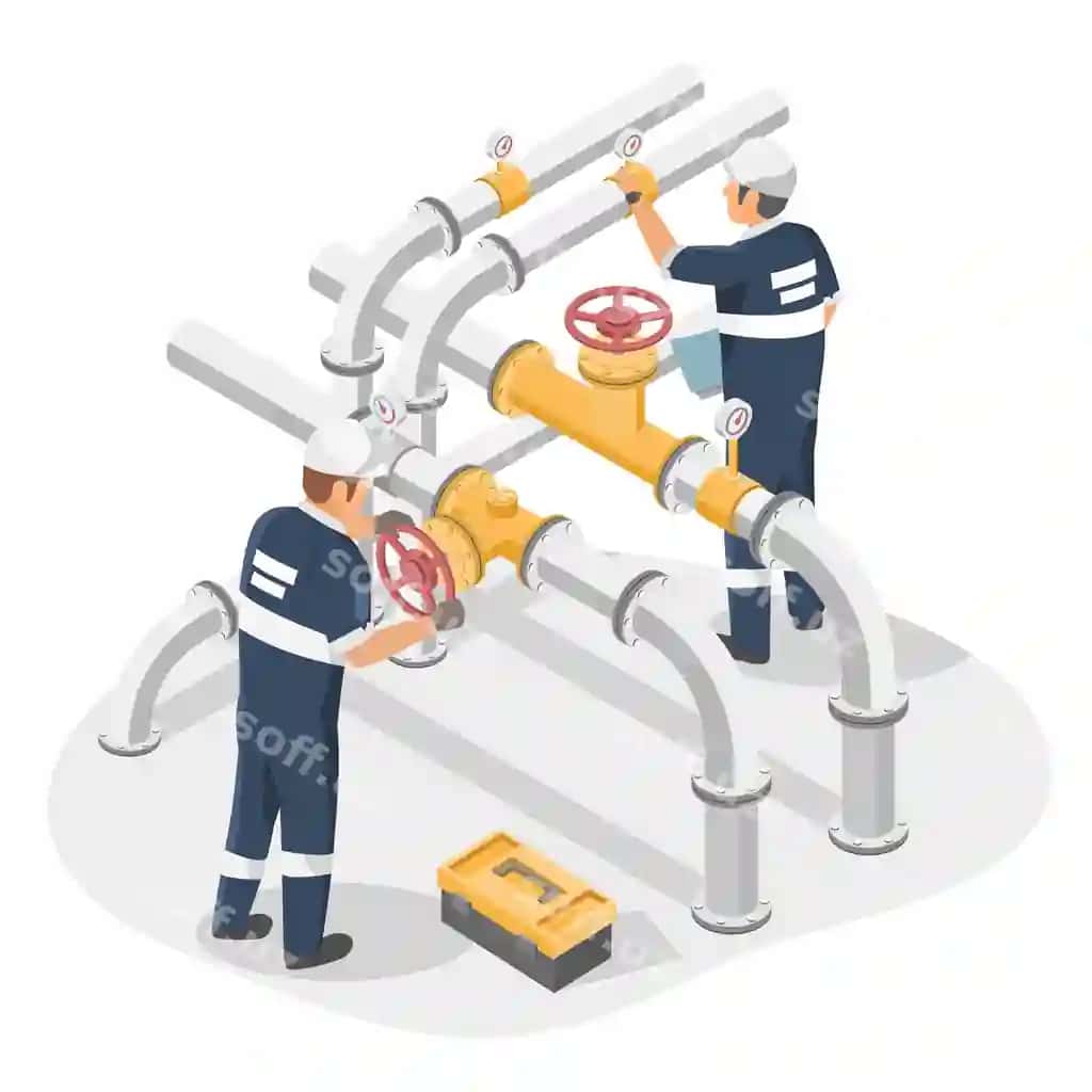 Valflar, nazmli nog'lik, texniklar, muhandislik, tekshirish, xizmat, saqlash | Valves piping technicians engineering checking service maintenance