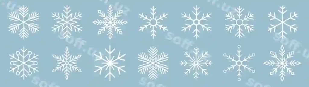 Qor parchasi piktogrammalari to'plami qor parchasi vektori yangi yilingiz bilan Rojdestvo | Snowflake icons collection snowflake vector happy new year xmas