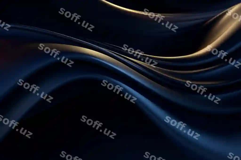 Sariq ko'k aylanma bilan qora fon | Black background with yellow blue swirl