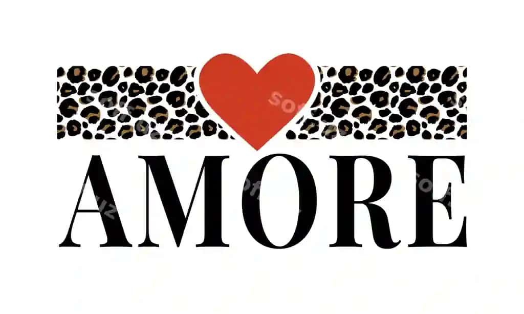 Slogan amore iborasi grafik vektorli bosma moda harflari kalligrafiyasi | Slogan amore phrase graphic vector print fashion lettering calligraphy