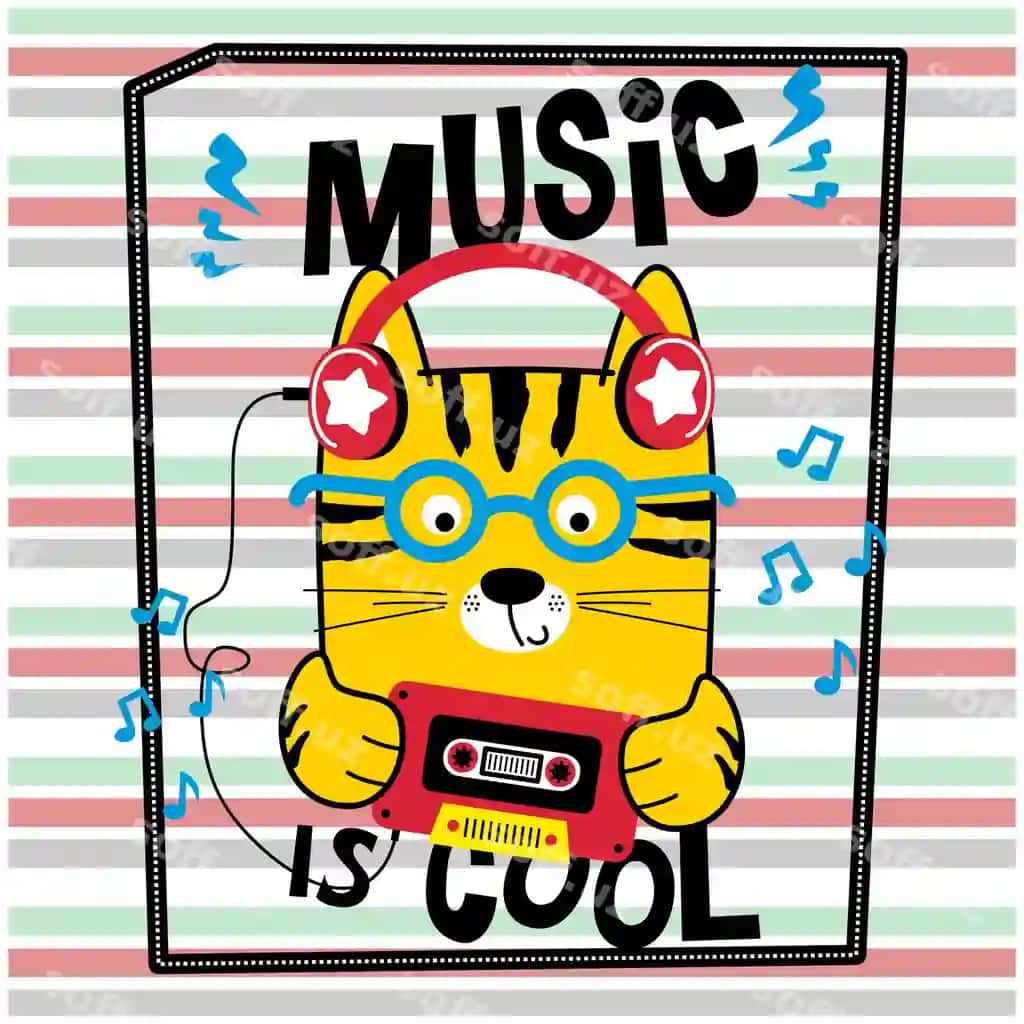 Mushuk kulgili hayvon karyakaturdagi musiqani eshitmoqda | Cat is listening music funny animal cartoon