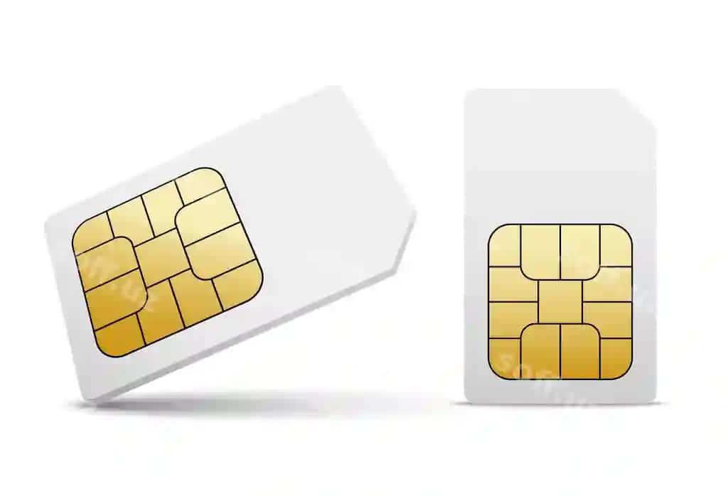 Simkarta vektor mobil telefon ikonka chip simkarta ajraltirilgan 3d dizayn | Sim card vector mobile phone icon chip simcard isolated 3d design