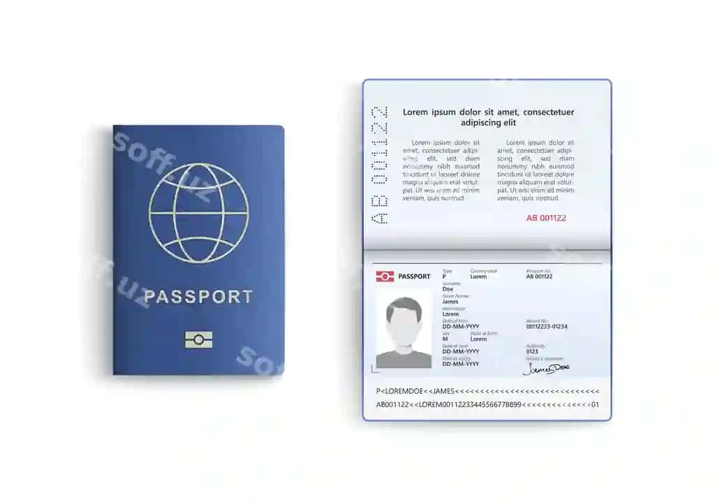 Izolyatsiya qilingan shaxsiy guvohnoma oq | Identity card isolated white