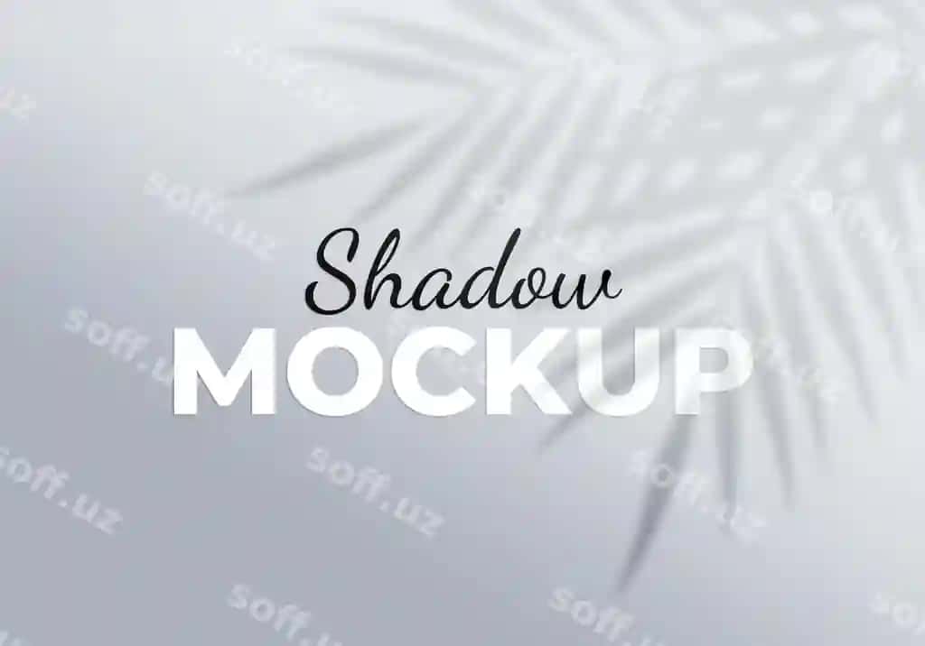 Soya palma barglari devori | Shadow palm leaves wall