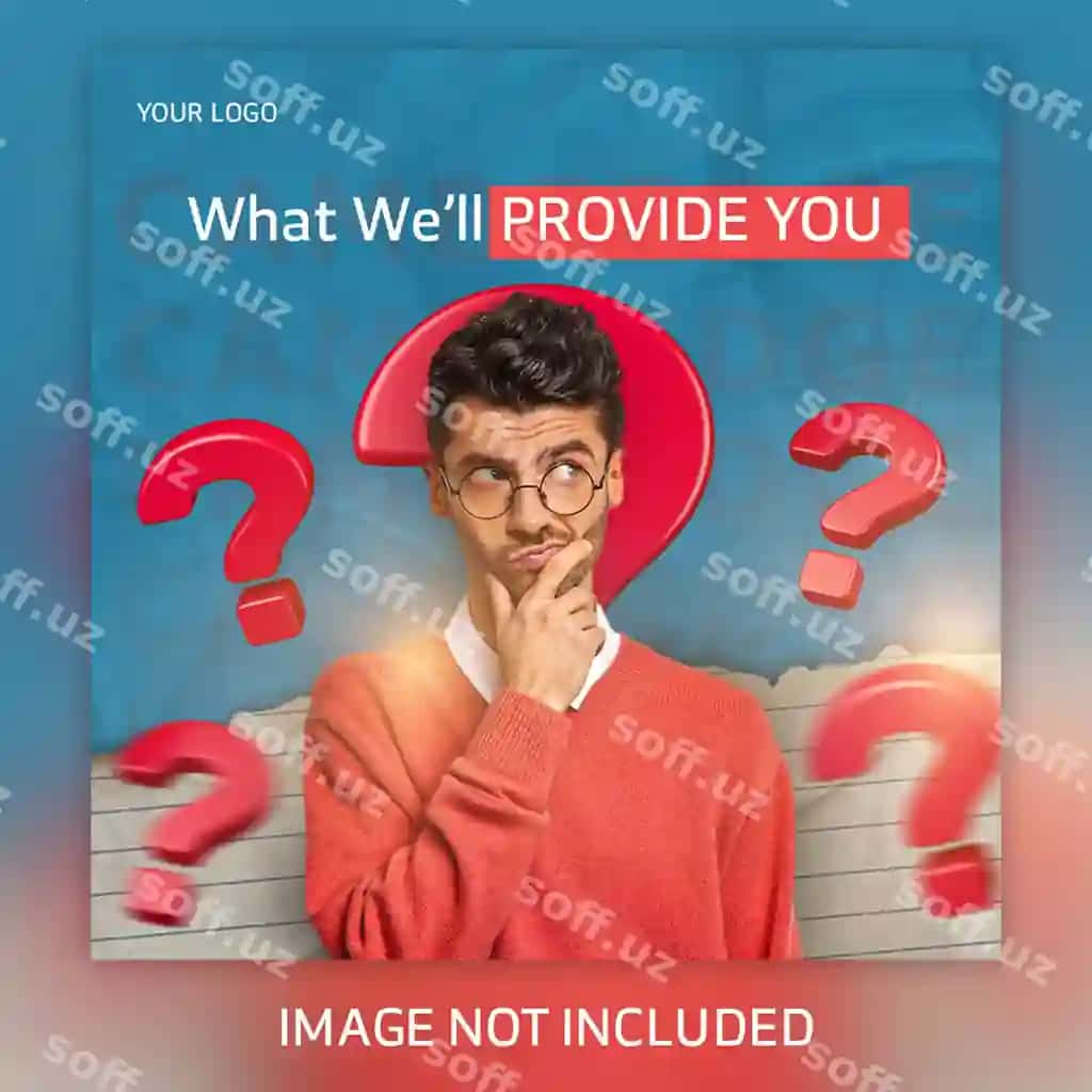 Psd ta'lim online kursi uchun ijtimoiy tarmoqlar post shabloni | Psd educational online course social media post template