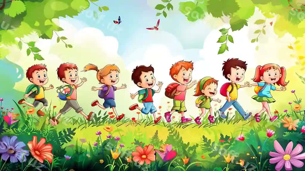Bolalar orqa fonda guliradigan orqa fonda nusha bo'sh joy | Children background funny background copy blank space 2