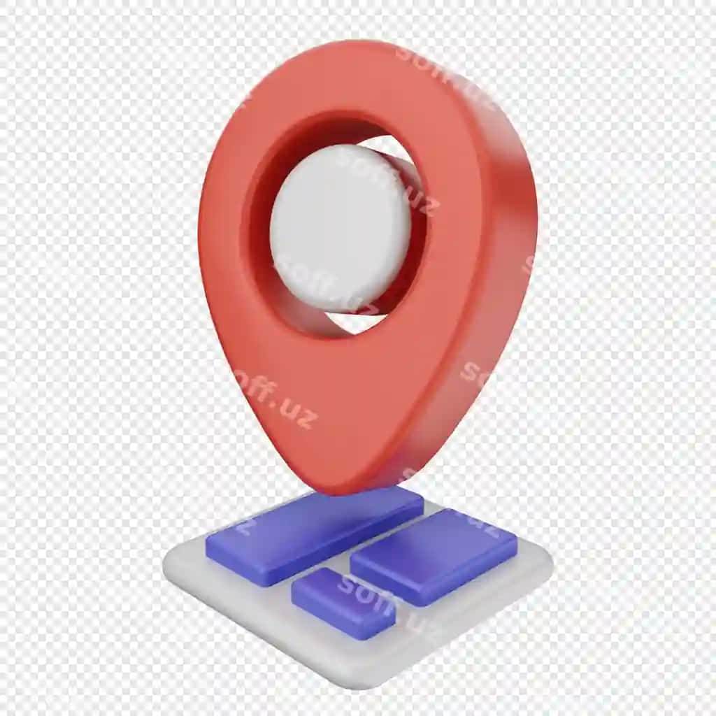 3D joylashuv belgisi pin gps xaritasi | 3d location mark pin gps map