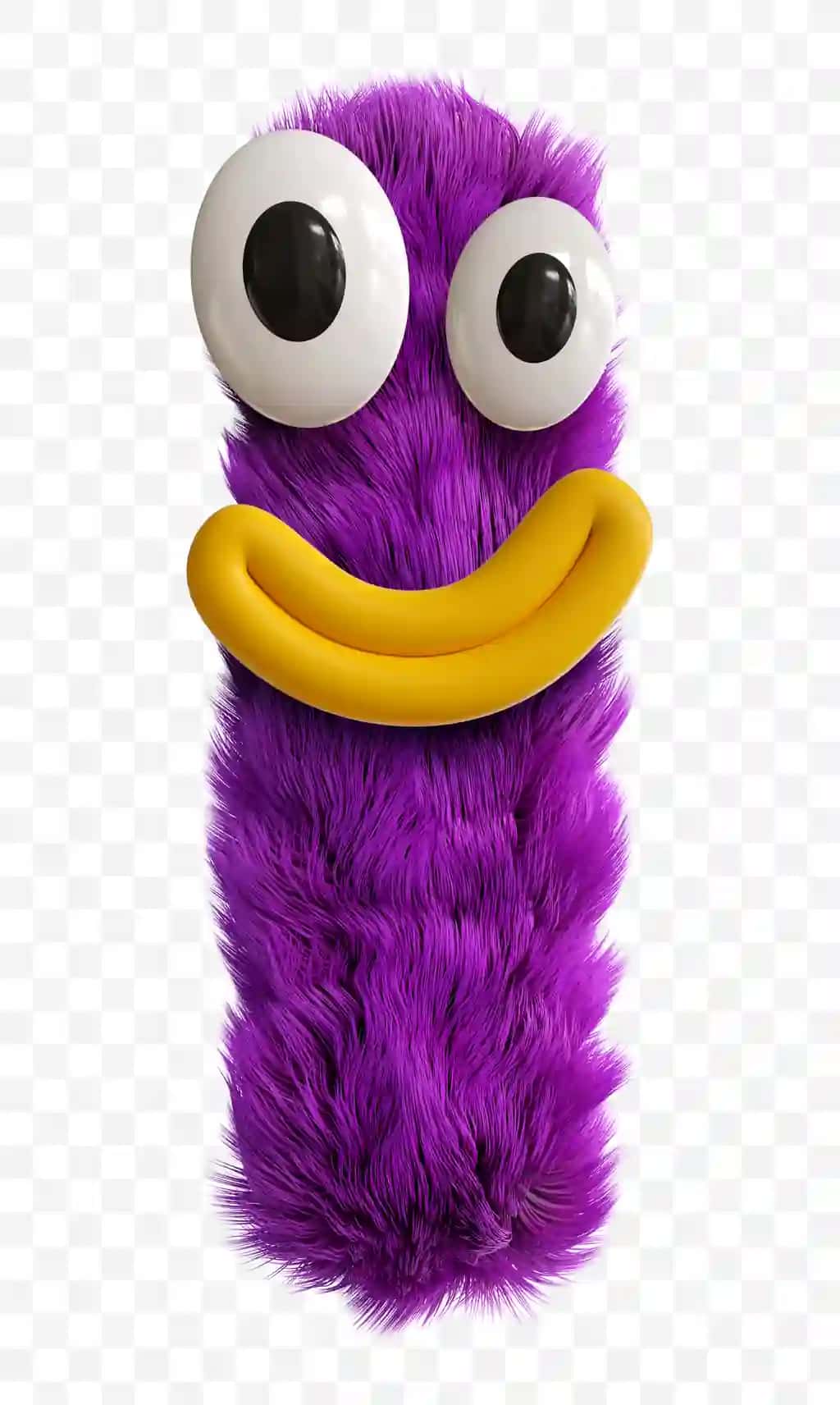 Binafsharang multfilm qahramoni yirtqich hayvon yuzi bosh harfi 3D render alifbosi | Purple cartoon character monster face capital letter 3d render alphabet