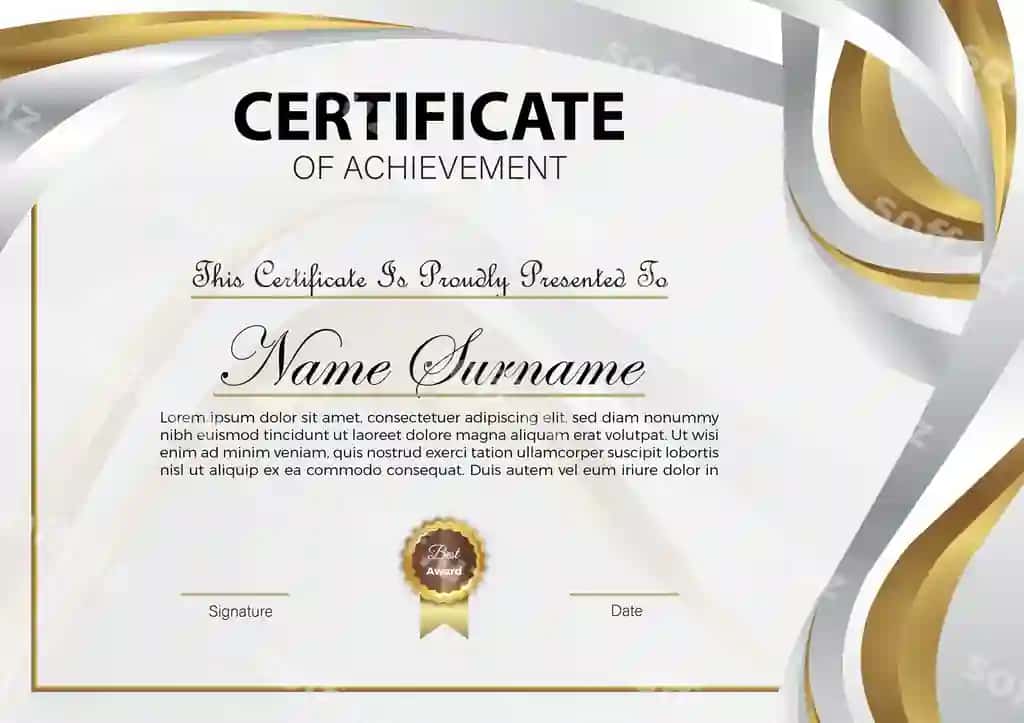 Sertifikat rasmi | Certificate illustration