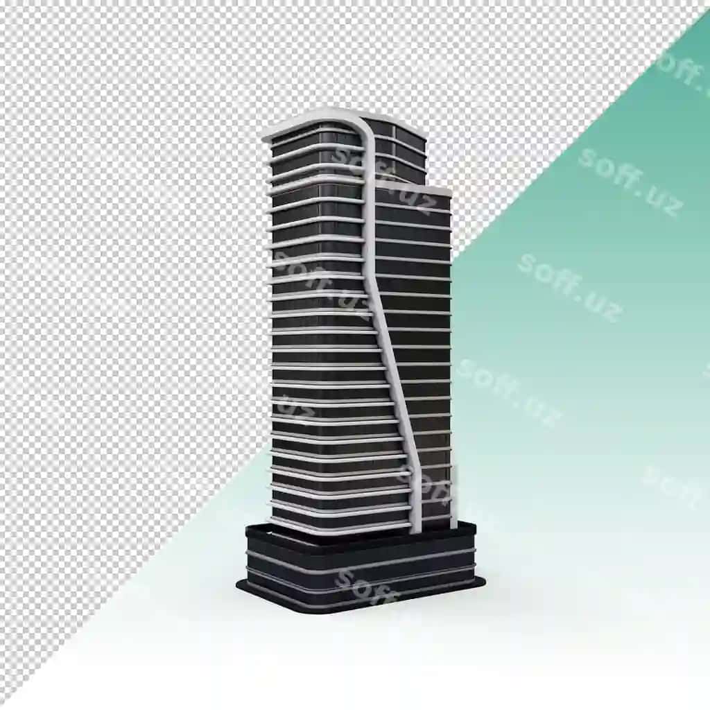 Biznes markazi binosi izolyatsiya qilingan | Business centre building isolated