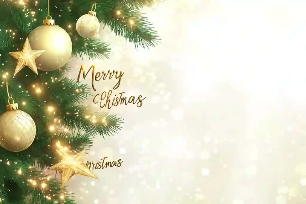 Chiroyli Rojdestvo qo'ng'iroqlari elementlari bilan haqiqiy Rojdestvo foni | Realistic christmas background with elegant christmas bells elements
