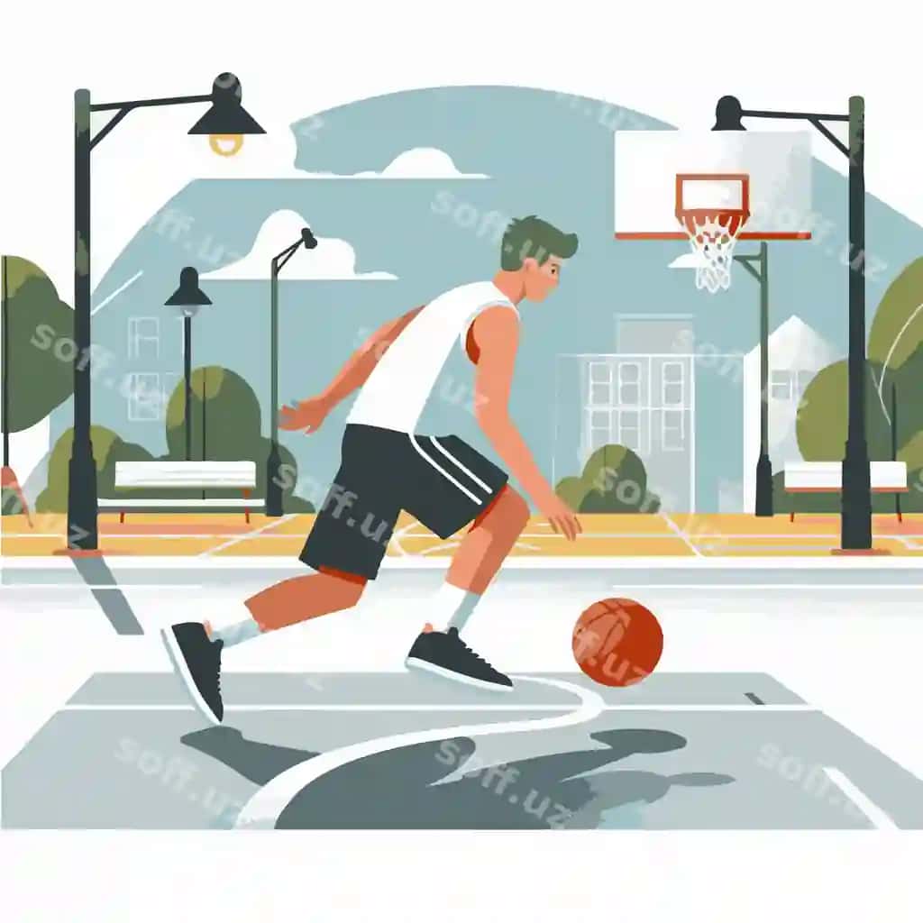 Basketbol o'yinchi shahar sud | Basketball player city court