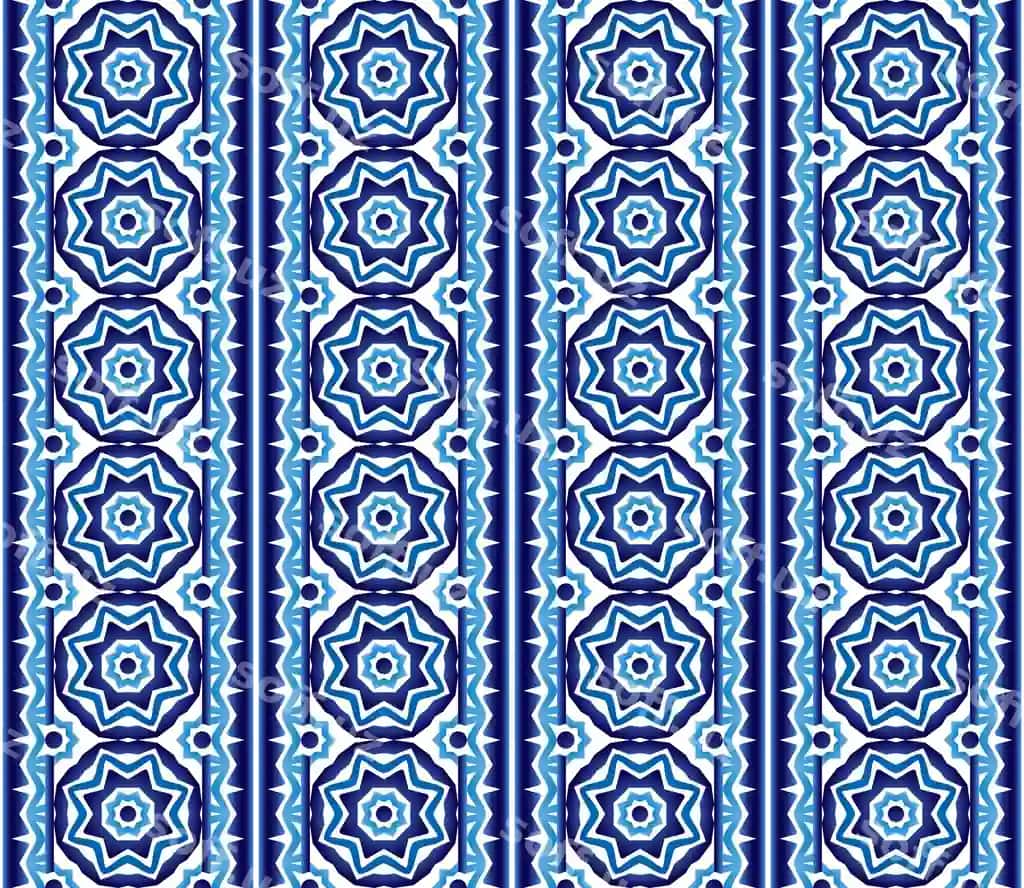 Seramika kafel chegara naqsh islom hind arab naqshlari Damask | Ceramic tile border pattern islamic indian arabic motifs damask
