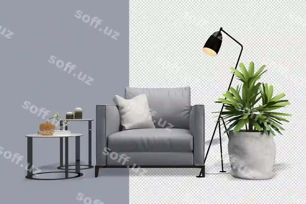 Leaf 3D mebel, stul, divan, stol | Leaf 3d furniture chair armchair table