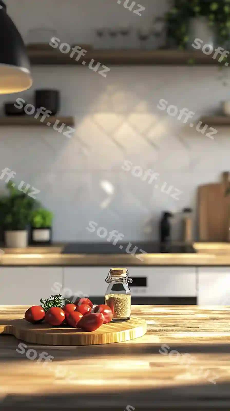 Oshxona xira fon | Kitchen blur background