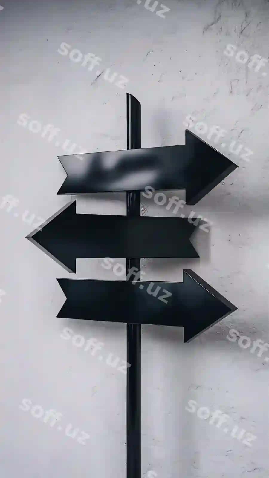 Qora yo'nalish belgilari | Black direction signs