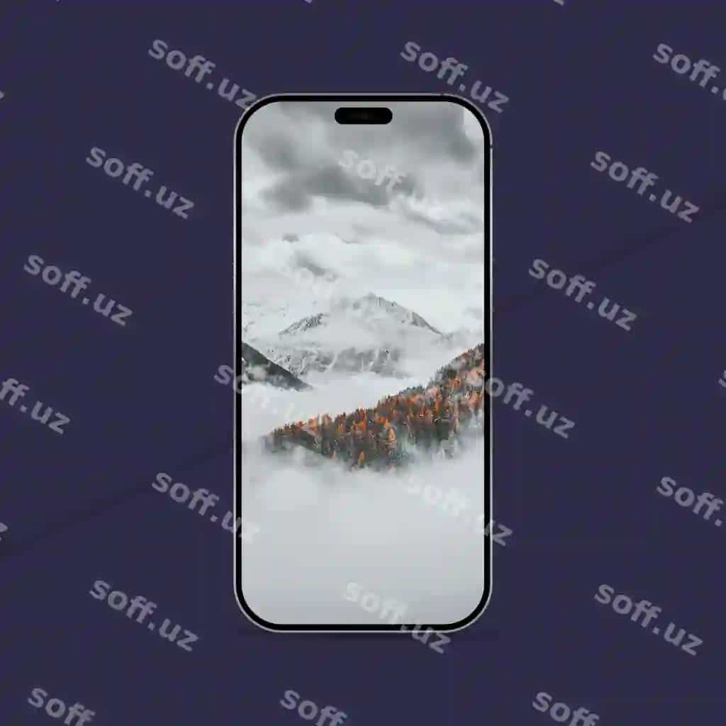 Telefon rasm bilan to'pka orqa fon | Phone with picture mountain background