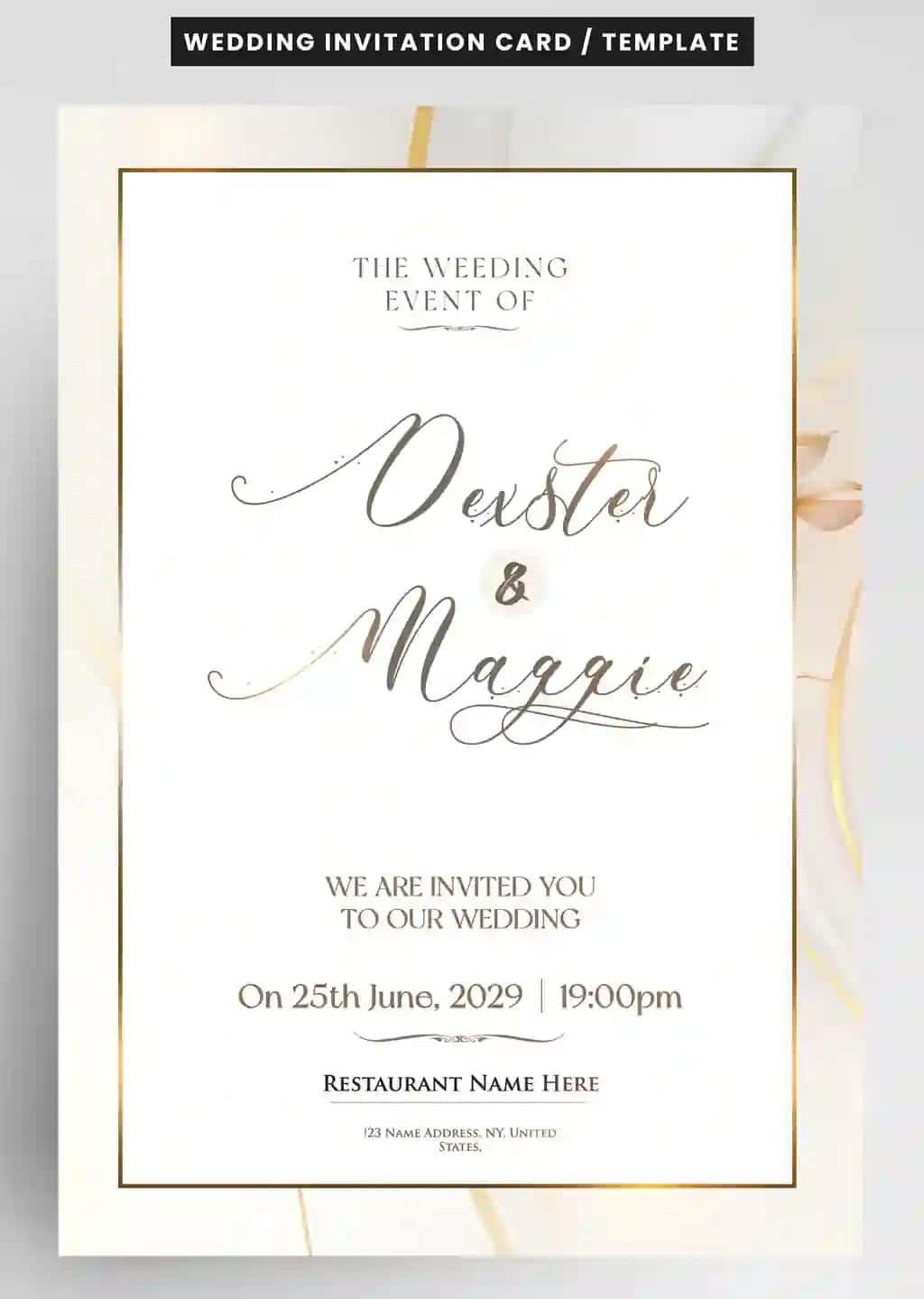 Oq to'y taklifnomasi oqlangan | White wedding invitation card elegant