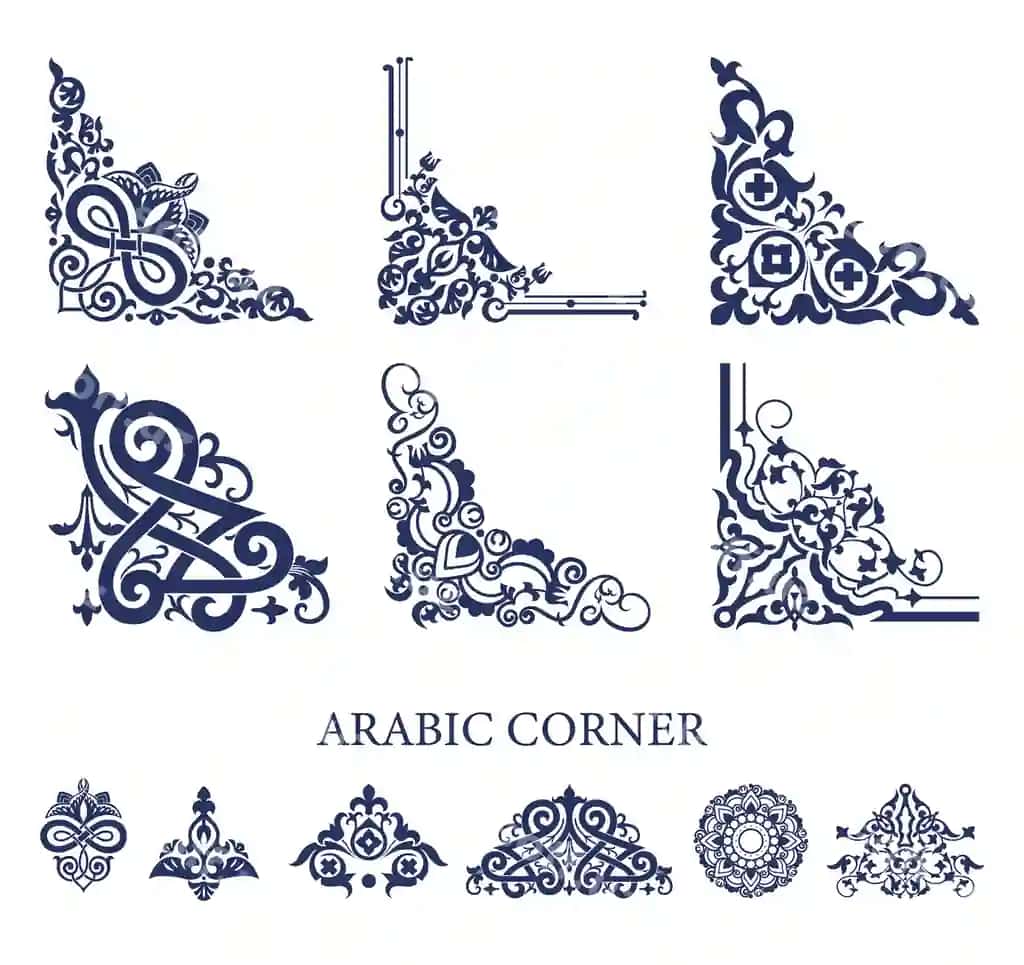 Arab burchak dizayni | Arabic corner design