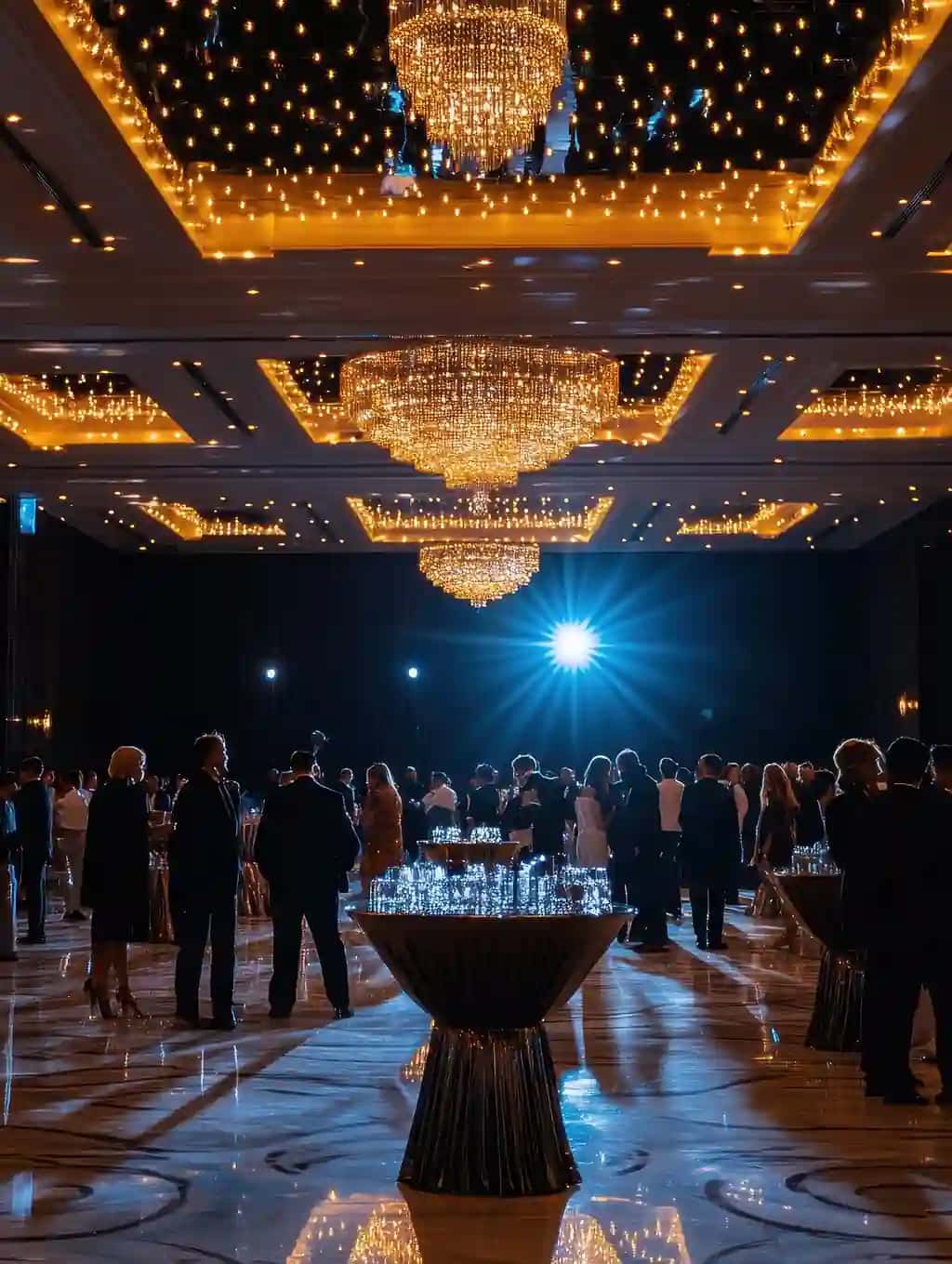 Nafis korporativ gala rasmiy liboslar bilan bezatilgan | Elegant corporate gala with formal attire refined ambiance
