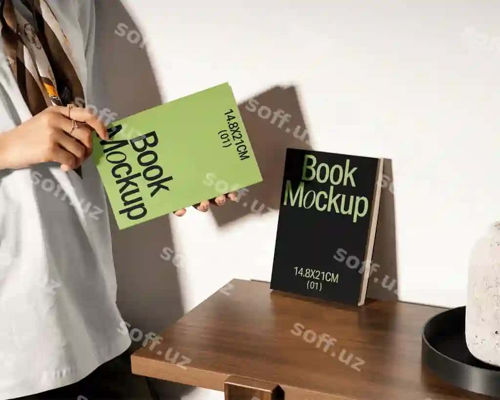 Kitob namuna prezentatsiyasi | Book mockup presentation
