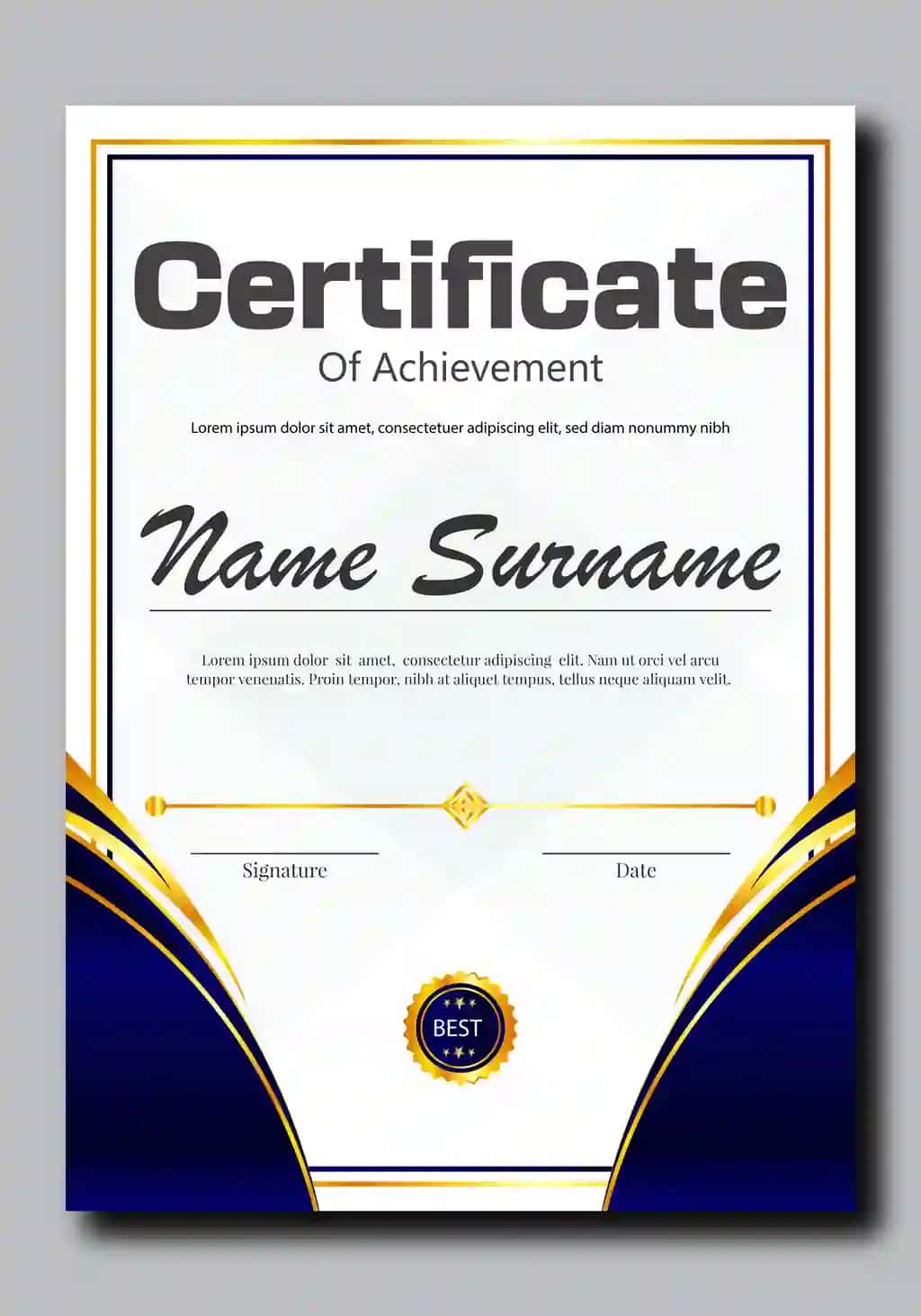 Diplom yangi professional sertifikat dizayni | Diploma new professional certificate design