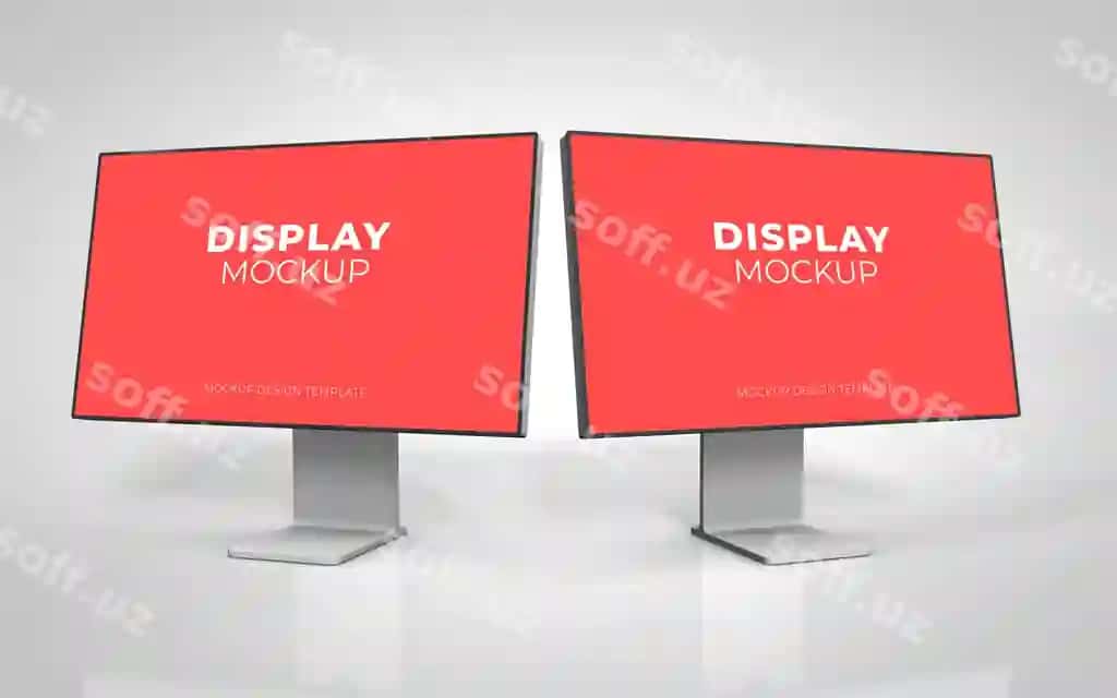Ekran namunasi ajraltirilgan | Display screen mockup isolated